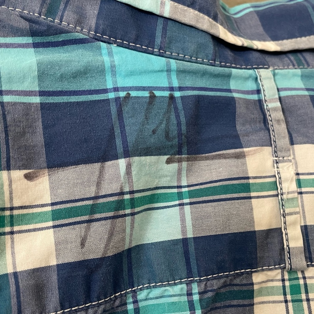 Hunter Hayes Signed Banana Republic Blue Plaid Shirt
